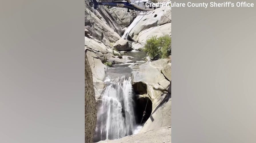 California man rescued after two days trapped behind waterfall