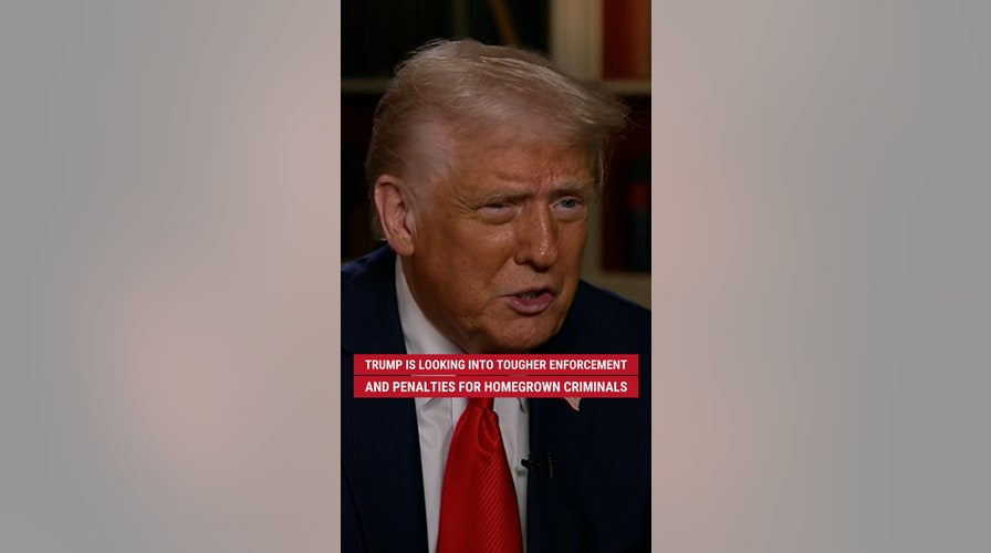 President Trump says he is looking into tougher enforcement and penalties for homegrown criminals