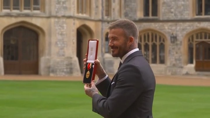 Sir David Beckham honored by King Charles at Windsor Castle