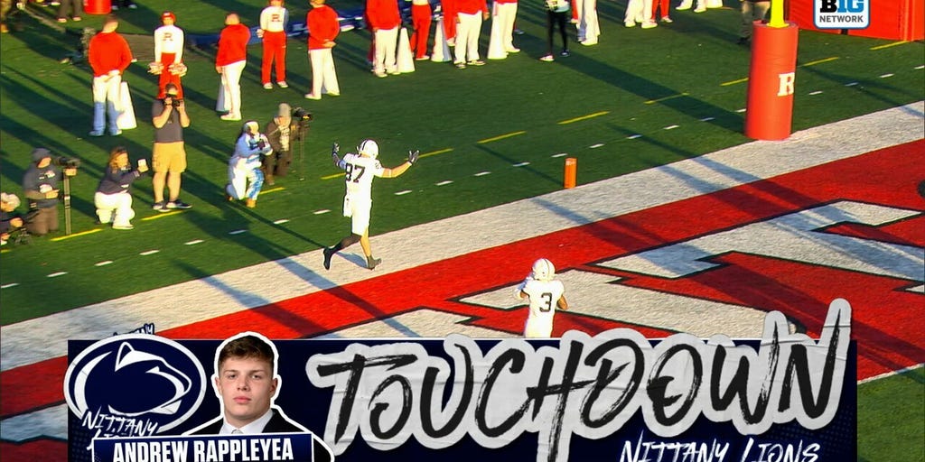 Penn State's Ethan Grunkemeyer finds Andrew Rappleyea for 53-yard TD, tying up game vs. Rutgers