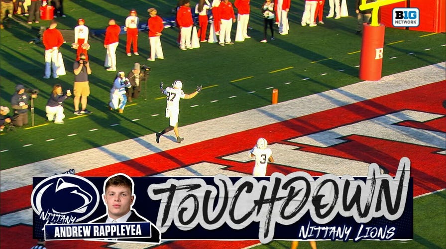 Penn State's Ethan Grunkemeyer finds Andrew Rappleyea for 53-yard TD, tying up   crippled  vs. Rutgers