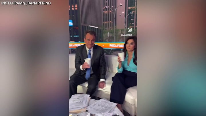 Dana Perino shares her mushroom coffee with Fox News colleagues