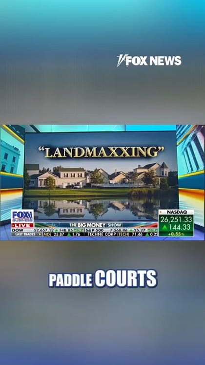 ELITE TREND: Billionaires engage in 'LANDMAXXING'