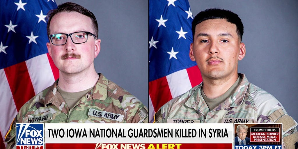 Army releases names of two Iowa National Guardsmen killed in Syria