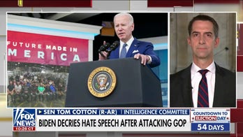 Tom Cotton rails against Biden's divisive rhetoric on 'Faulkner Focus': His failures are 'everywhere you turn'