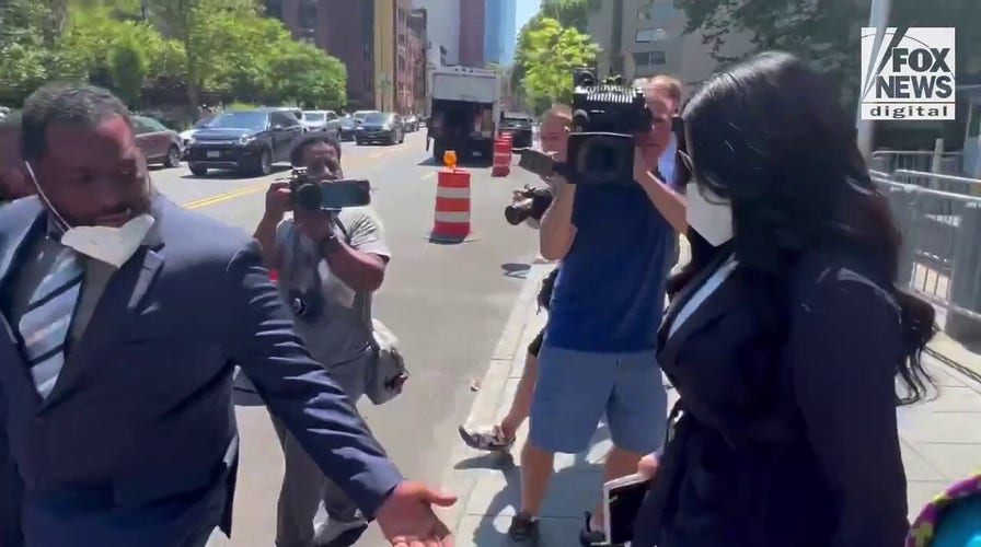 Jen Shah leaves a NYC courthouse after pleading guilty to fraud