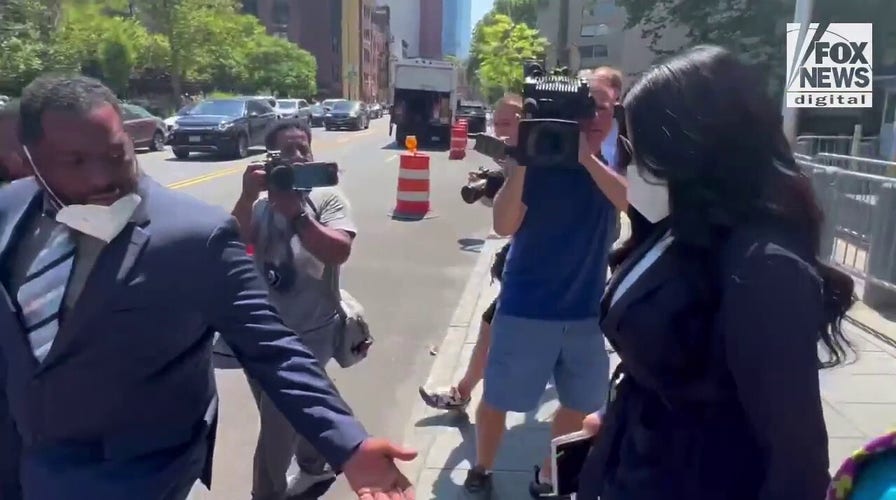 Jen Shah leaves a NYC courthouse after pleading guilty to fraud