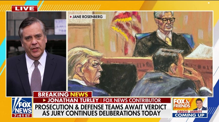Jonathan Turley: 'Obviously' there's a 'disagreement' among Trump jurors as nation awaits verdict