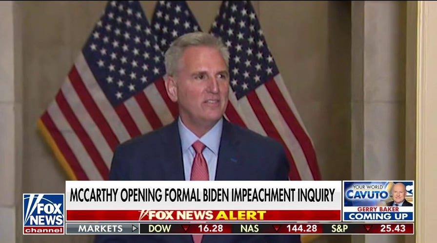  McCarthy opens formal Biden impeachment inquiry