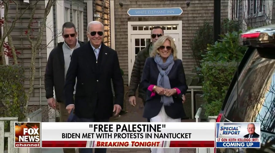 Biden heckled by protesters in Nantucket