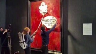 King Charles III portrait vandalized by animal rights activists - Fox News