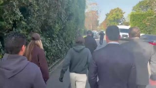 Nick Reiner's lawyer arrives at the home of Rob and Michele Reiner