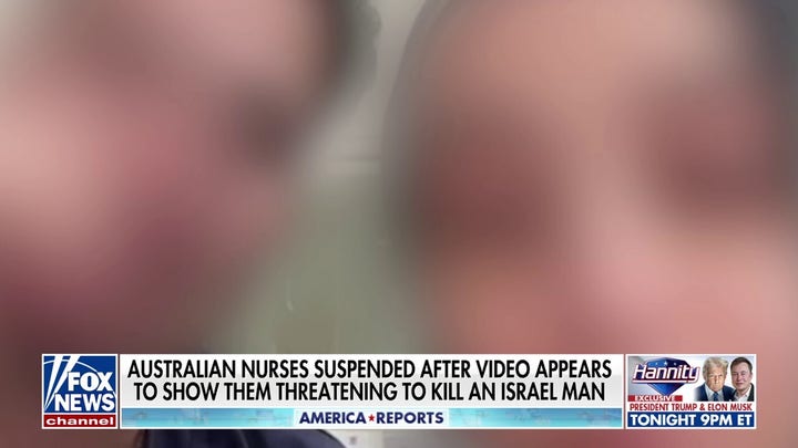 Australian nurses allegedly suspended after video shows threats to kill Israeli man