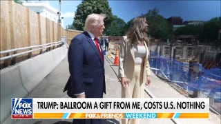 Trump shows off White House ballroom worksite
