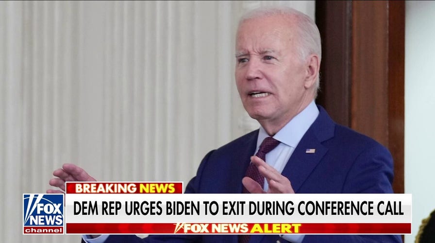 Democratic congressman urges Biden to leave 2024 race during conference call