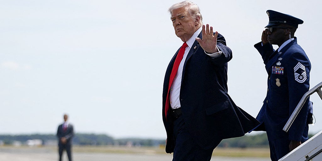 WATCH LIVE: President Trump arrives in Paris after giving update on Iran deal