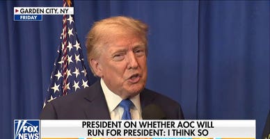 Trump predicts AOC will run for president in 2028