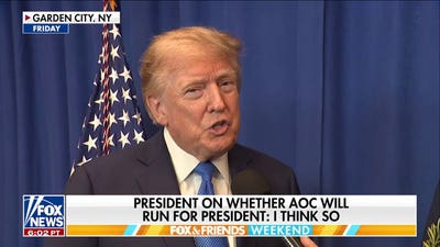 Trump predicts AOC will run for president in 2028