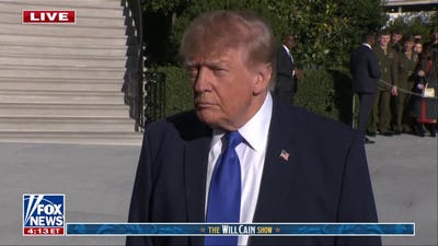 President Donald Trump asked about controversial ad by Vivek Ramaswamy