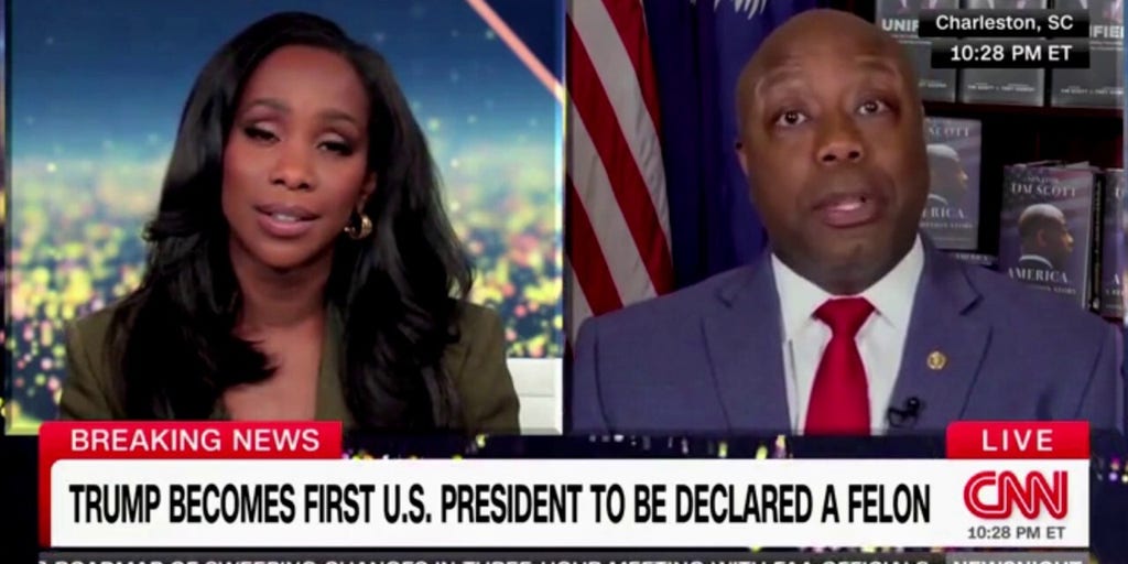 Tim Scott clashes with CNN host after Trump's conviction in New York: 'No, you can't correct me on this'