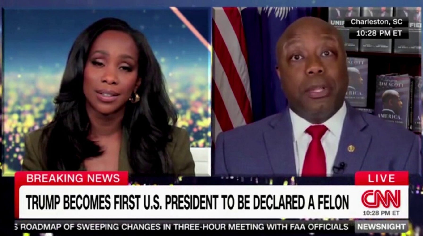 Tim Scott Defends Trump Post-Conviction, Clashes with CNN Host