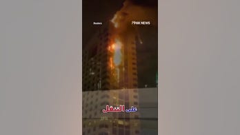 Kuwaiti government building ENGULFED IN FLAMES after Iran drone strike