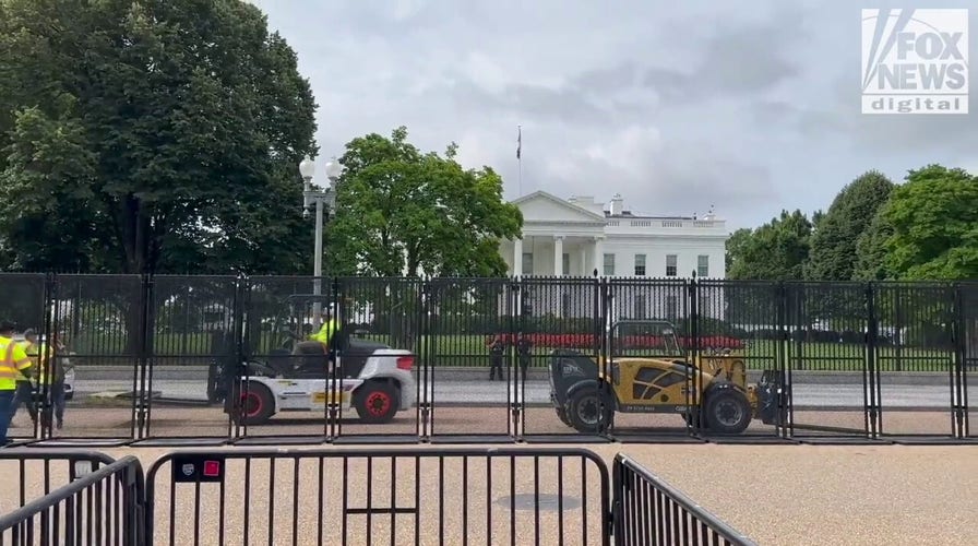 Fencing goes up around White House ahead of Netanyahu speech