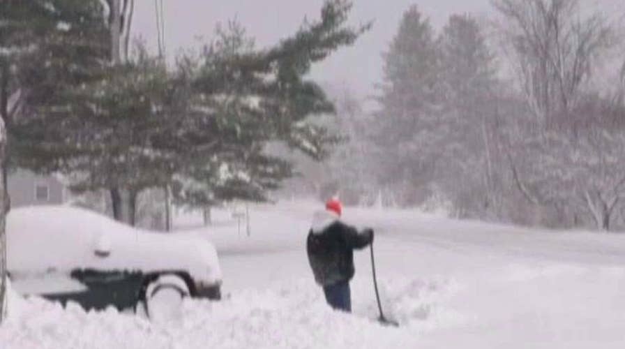 Upstate NY hit with snow as other states see record highs