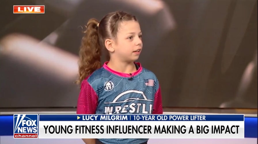 Young powerlifter Lucy Milgrim inspires kids to get active