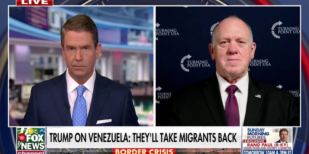 Tom Homan reacts to Tren De Aragua arrests: ‘We’re going to lock them up’