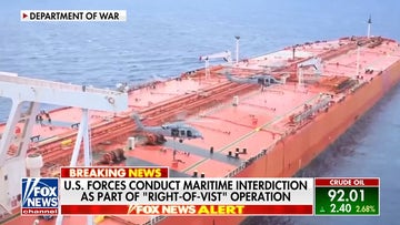 US forces interdict Iran oil tanker amid meeting uncertainty
