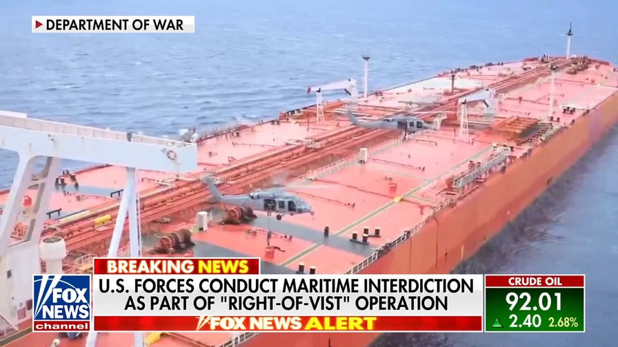 US forces interdict Iran oil tanker amid meeting uncertainty