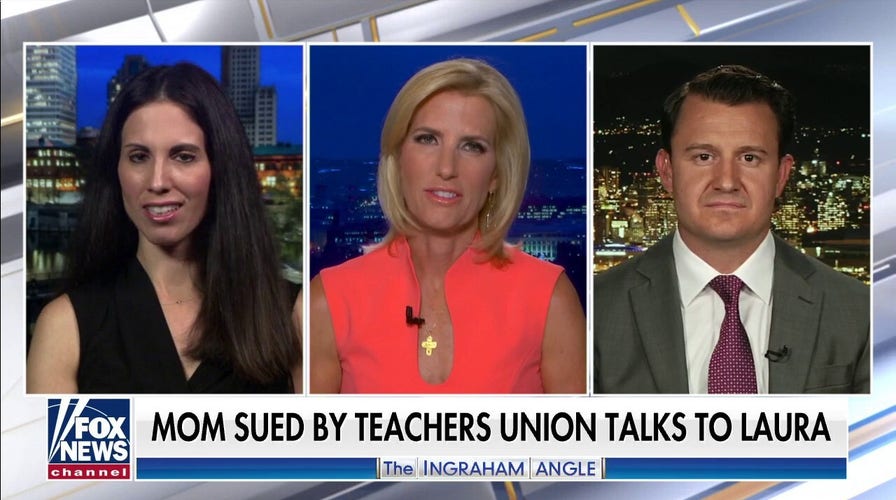 Mom sued by teachers union talks to Laura Ingraham