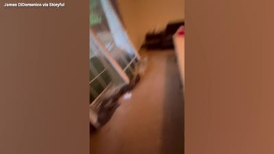 Watch: Floodwaters burst through doors of New Jersey off-campus housing
