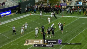 Preston Stone finds Hunter Welcing for a TD, extending Northwestern's lead over Purdue