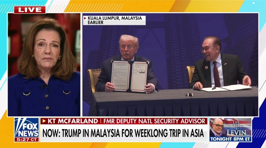 Trump arrives in Malaysia ahead of high-stakes meeting with China’s Xi Jinping
