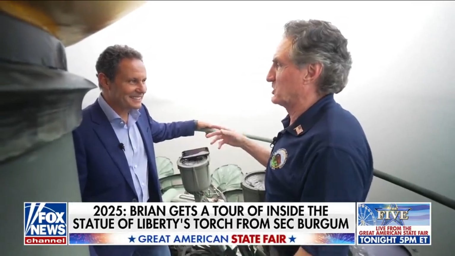 Brian Kilmeade gets rare tour inside Statue of Liberty's torch