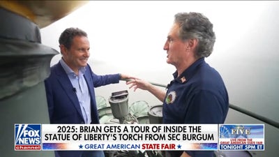 Brian Kilmeade gets rare tour inside Statue of Liberty's torch
