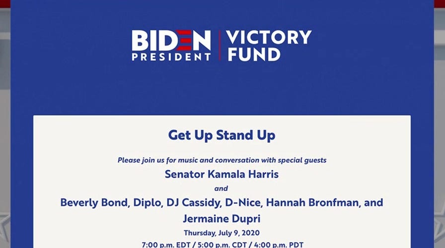 Kamala Harris enlists celebrity DJs to help raise money for Joe Biden