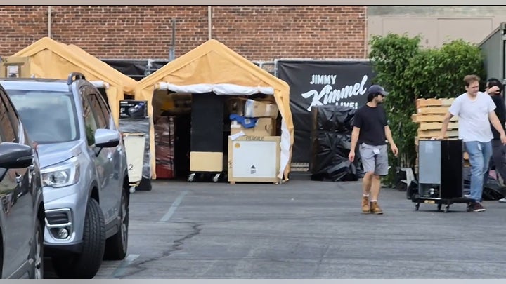 Moving trucks spotted outside ‘Jimmy Kimmel Live!’ studio in California