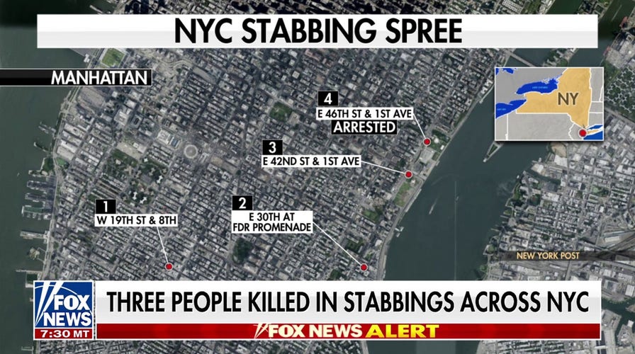 3 people killed in serial stabbings by NYC homeless man 