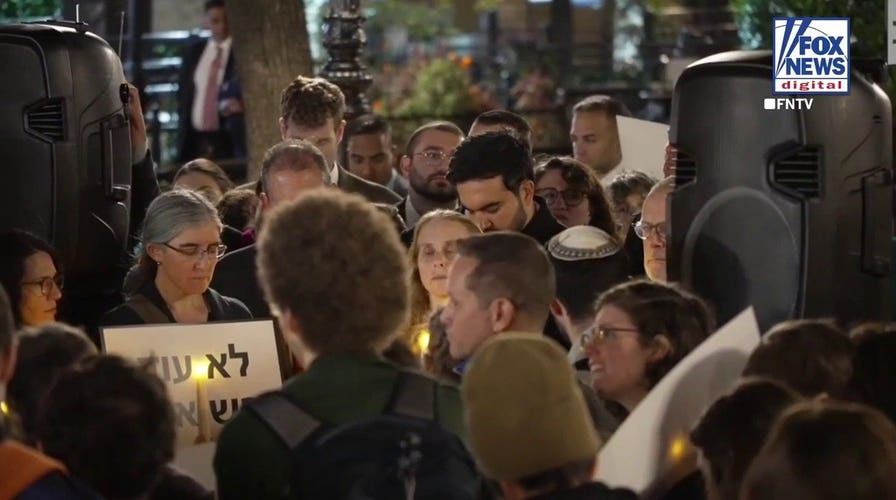 Anti-Israel protesters Berate Mayor Zohran Mandani at Oct. 7 vigil