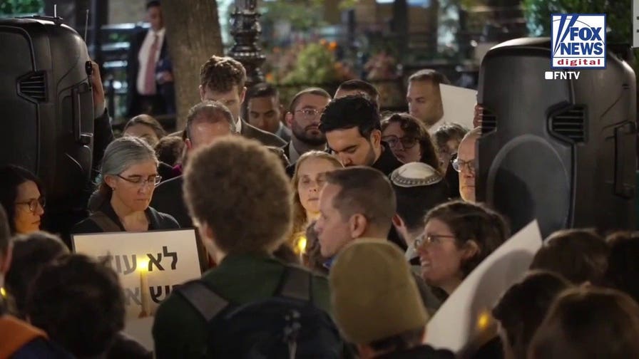 Anti-Israel protesters Berate Mayor Zohran Mandani at Oct. 7 vigil