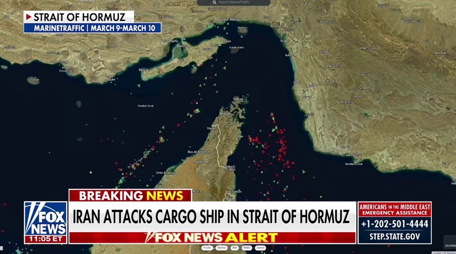 Iran attacks cargo ship in Strait of Hormuz