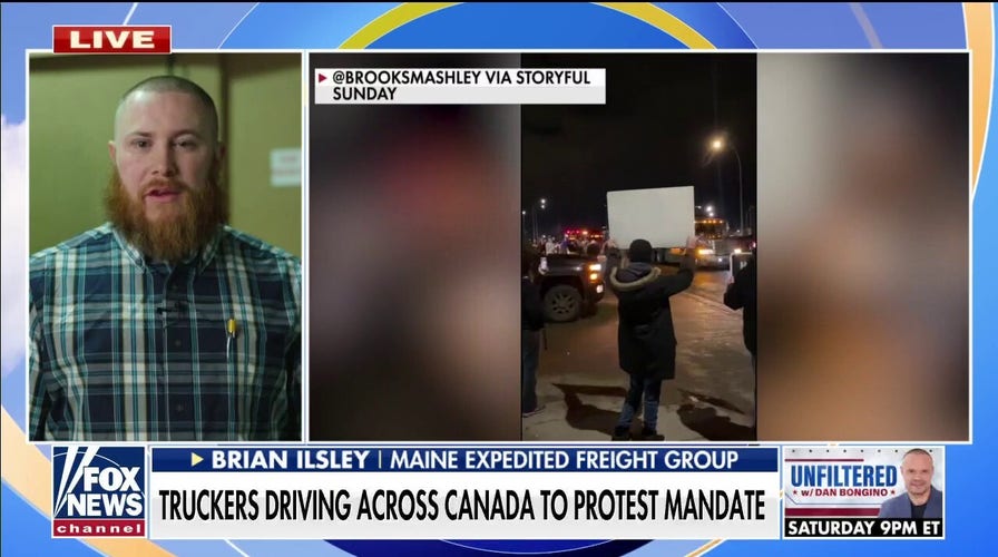 Truckers driving across Canada protesting vaccine mandate