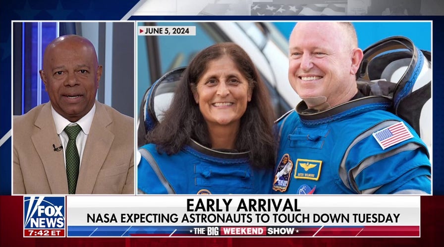 NASA expecting astronauts to touch down Tuesday night