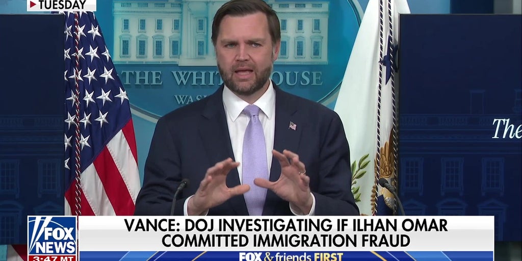 JD Vance fills in for Karoline Leavitt, discusses Ilhan Omar immigration fraud