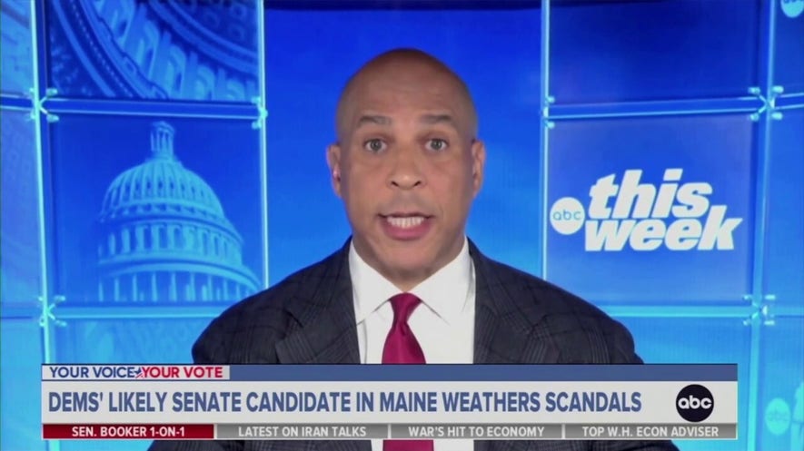 Cory Booker on Maine Democrat Graham Platner's latest controversy