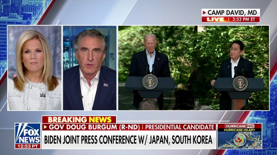 In 50 minutes, there has barely been mention of China: Gov. Doug Burgum