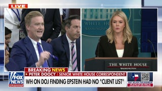 Prior comments about Epstein ‘client list’ by attorney general referred to ‘all of the paperwork,’ according to Press Secretary Leavitt